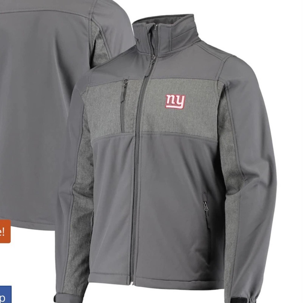 NFL New York Giants Full-Zip Graphite Jacket